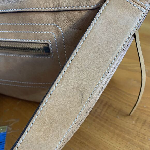 Vintage Coach 10559 Legacy Leather Shoulder Crossbody Bag Natural Camel - Picture 14 of 16